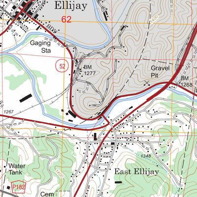 US Forest Service - Topo Ellijay, GA FSTopo Legacy digital map