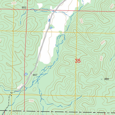 US Forest Service - Topo Ellington SE, MO FSTopo Legacy digital map