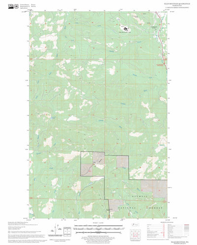 US Forest Service - Topo Ellis Mountain, WA FSTopo Legacy digital map
