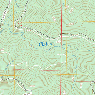US Forest Service - Topo Ellis Mountain, WA FSTopo Legacy digital map