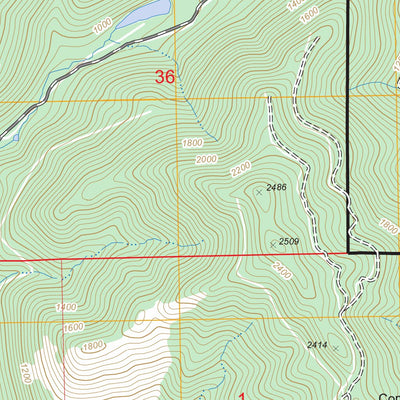 US Forest Service - Topo Ellis Mountain, WA FSTopo Legacy digital map