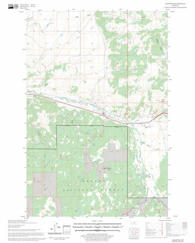 US Forest Service - Topo Elliston, MT FSTopo Legacy digital map