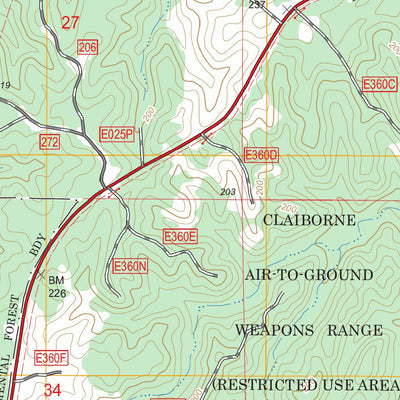 US Forest Service - Topo Elmer, LA FSTopo Legacy digital map