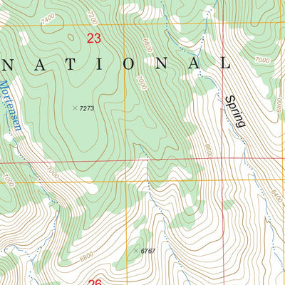US Forest Service - Topo Elsinore, UT FSTopo Legacy digital map