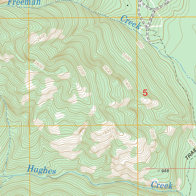 US Forest Service - Topo Elwha, WA FSTopo Legacy digital map