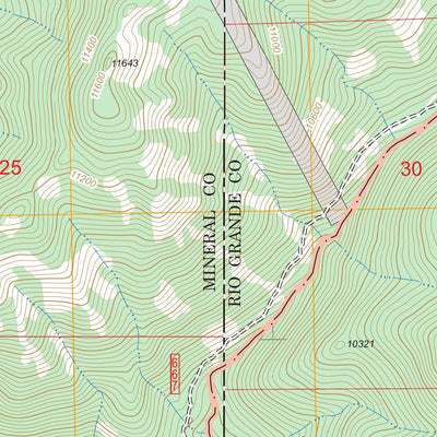 US Forest Service - Topo Elwood Pass, CO FSTopo Legacy digital map
