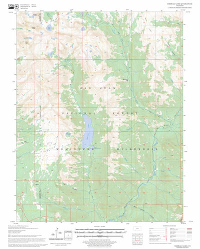 US Forest Service - Topo Emerald Lake, CO FSTopo Legacy digital map