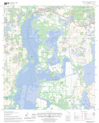 US Forest Service - Topo Emeralda Island, FL FSTopo Legacy digital map