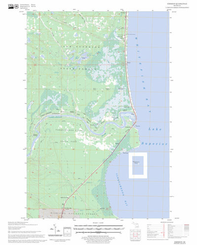US Forest Service - Topo Emerson, MI FSTopo Legacy digital map