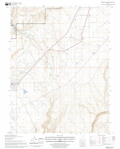 US Forest Service - Topo Emery East, UT FSTopo Legacy digital map