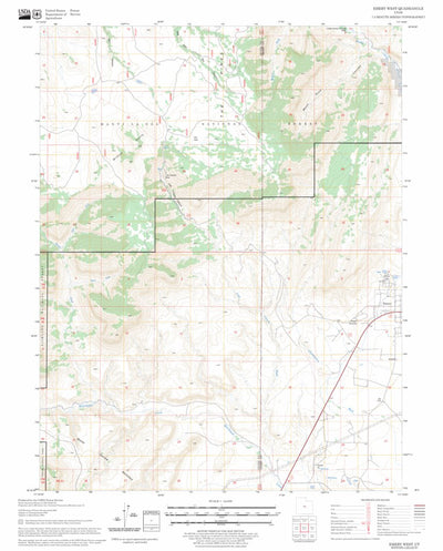 US Forest Service - Topo Emery West, UT FSTopo Legacy digital map
