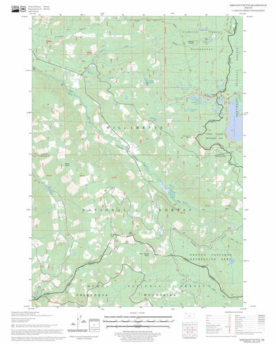 US Forest Service - Topo Emigrant Butte, OR FSTopo Legacy digital map