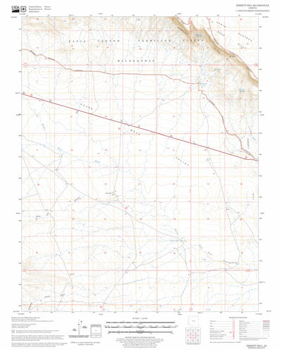 US Forest Service - Topo Emmett Hill, AZ FSTopo Legacy digital map