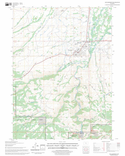 US Forest Service - Topo Encampment, WY FSTopo Legacy digital map