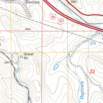 US Forest Service - Topo Encina, OR FSTopo Legacy digital map