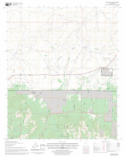 US Forest Service - Topo Encinoso, NM FSTopo Legacy digital map