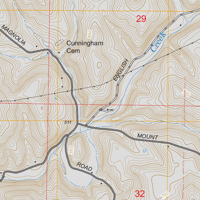 US Forest Service - Topo English, IN FSTopo Legacy digital map