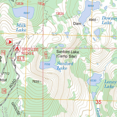 US Forest Service - Topo English Mountain, CA FSTopo Legacy digital map