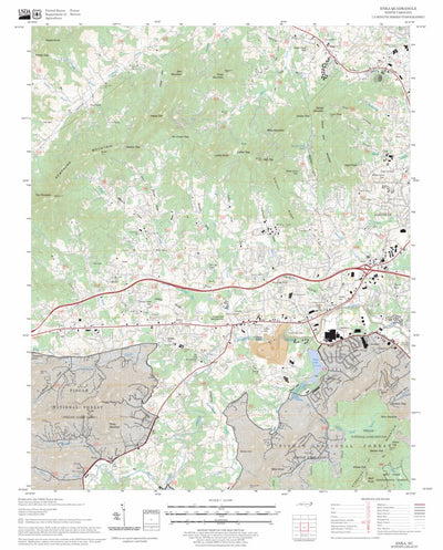 US Forest Service - Topo Enka, NC FSTopo Legacy digital map