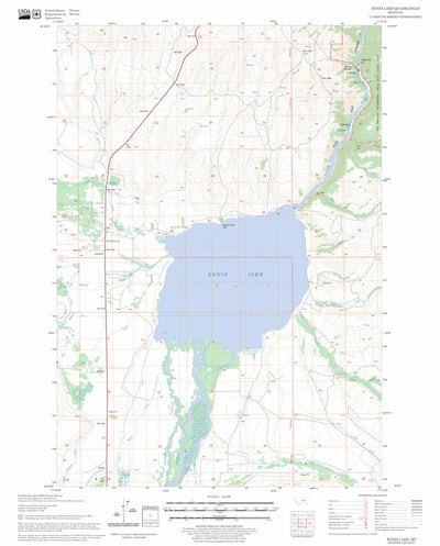US Forest Service - Topo Ennis Lake, MT FSTopo Legacy digital map