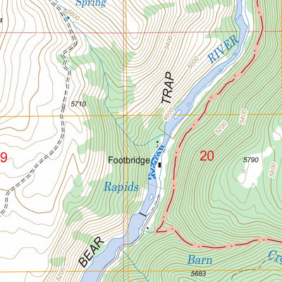 US Forest Service - Topo Ennis Lake, MT FSTopo Legacy digital map