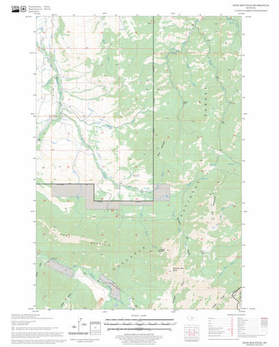 US Forest Service - Topo Enos Mountain, MT FSTopo Legacy digital map