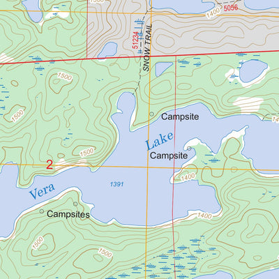 US Forest Service - Topo Ensign Lake East, MN FSTopo Legacy digital map