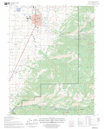 US Forest Service - Topo Ephraim, UT FSTopo Legacy digital map