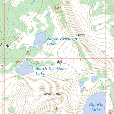US Forest Service - Topo Erickson Basin, UT digital map