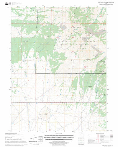 US Forest Service - Topo Erickson Knoll, UT FSTopo Legacy digital map