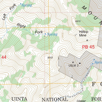 US Forest Service - Topo Erickson Knoll, UT FSTopo Legacy digital map