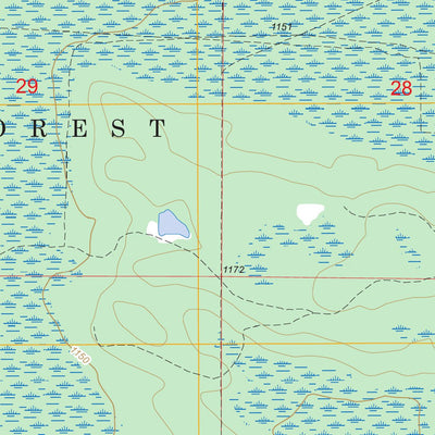 US Forest Service - Topo Ericsburg, MN FSTopo Legacy digital map