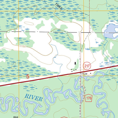 US Forest Service - Topo Ericsburg, MN FSTopo Legacy digital map