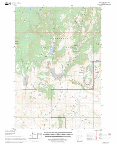 US Forest Service - Topo Ermont, MT FSTopo Legacy digital map