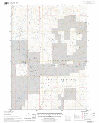 US Forest Service - Topo Esau Spring, WY FSTopo Legacy digital map