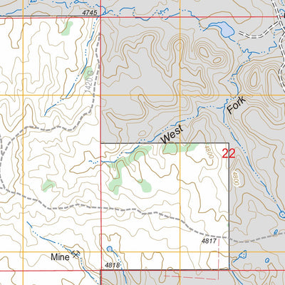 US Forest Service - Topo Esau Spring, WY FSTopo Legacy digital map