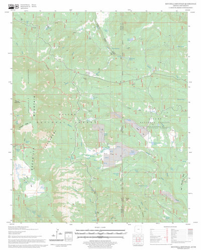 US Forest Service - Topo Escudilla Mountain, AZ - NM FSTopo Legacy digital map