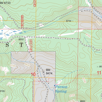 US Forest Service - Topo Escudilla Mountain, AZ - NM FSTopo Legacy digital map