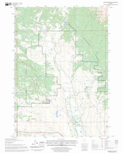 US Forest Service - Topo Esmond Park, WY FSTopo Legacy digital map