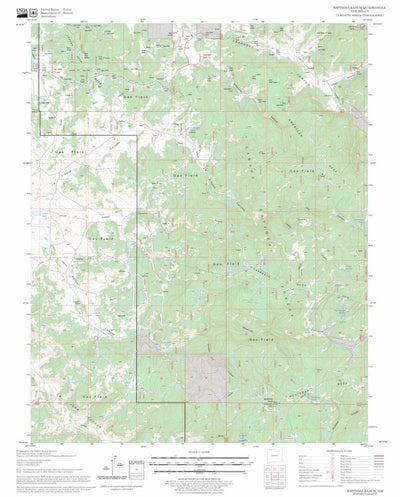 US Forest Service - Topo Espinosa Ranch, NM FSTopo Legacy digital map