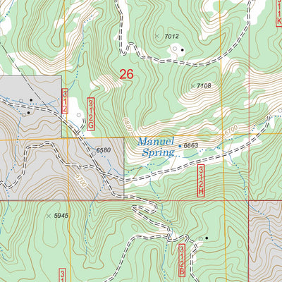 US Forest Service - Topo Espinosa Ranch, NM FSTopo Legacy digital map