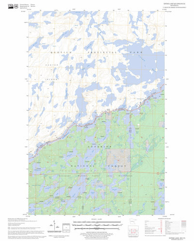 US Forest Service - Topo Ester Lake, MN FSTopo Legacy digital map