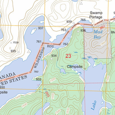 US Forest Service - Topo Ester Lake, MN FSTopo Legacy digital map