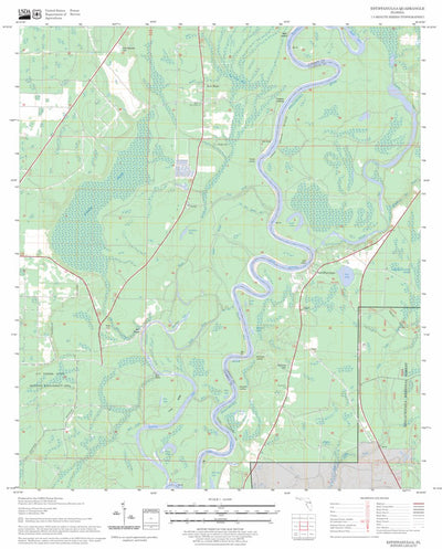 US Forest Service - Topo Estiffanulga, FL FSTopo Legacy digital map