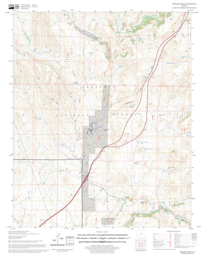 US Forest Service - Topo Estler Peak, AZ FSTopo Legacy digital map