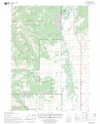 US Forest Service - Topo Etna, WY - ID FSTopo Legacy digital map