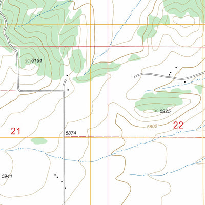US Forest Service - Topo Etna, WY - ID FSTopo Legacy digital map