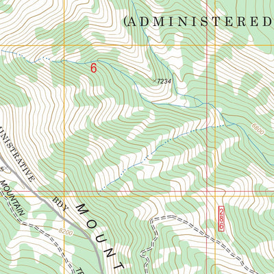 US Forest Service - Topo Etna, WY - ID FSTopo Legacy digital map