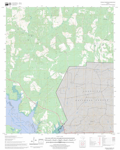 US Forest Service - Topo Etoile North, TX FSTopo Legacy digital map
