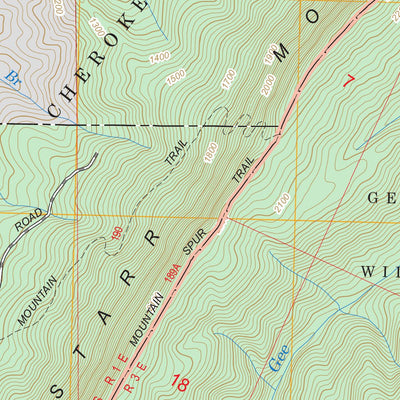 US Forest Service - Topo Etowah, TN FSTopo Legacy digital map